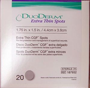 Convatec 187932 DuoDerm Extra Thin CGF Dressing, Spots - 1(3/4)