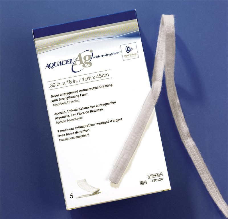 Convatec 420128 Aquacel Ag (Silver) Ribbon Dressing with Strengthening woundcareshop Convatec 420128 Aquacel Ag (Silver) Ribbon Dressing with Strengthening woundcareshop