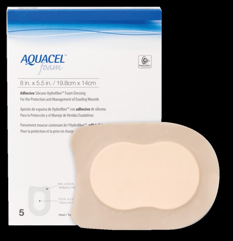 Convatec 420625 Aquacel Adhesive Foam Dressing, Heel - 8 inch x 5(1/2) –  woundcareshop