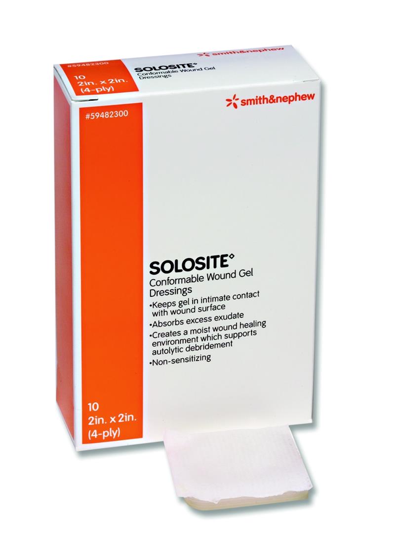 hydrogel dressing Smith & Nephew 59482300 SoloSite Conformable Hydrogel Dressing