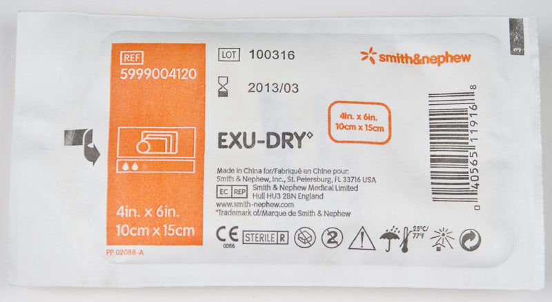 dry dressing Smith & Nephew 5999004120 Exu-Dry Dressing