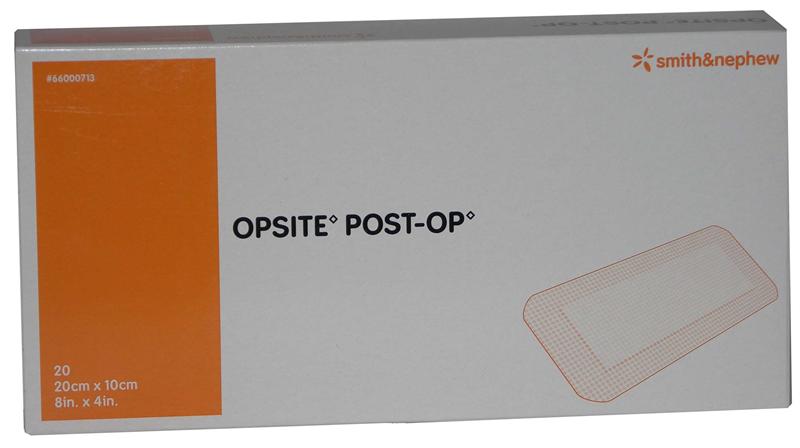 Smith & Nephew 66000713 OpSite Post-Op Dressing - 8" x 4" , Box of 20 woundcareshop Smith & Nephew 66000713 OpSite Post-Op Dressing - 8" x 4" , Box of 20 woundcareshop