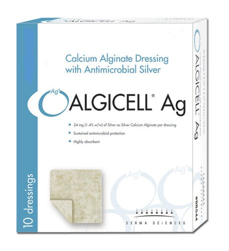 silver calcium alginate dressing Derma Sciences 88545 Algicell Ag Calcium Alginate Silver Dressing