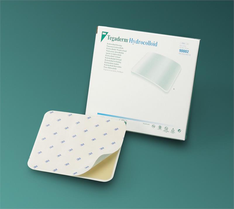 3M 90002 Tegaderm Hydrocolloid - 4" x 4", Box of 5 dressings  woundcareshop