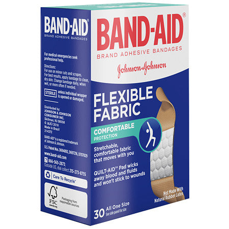 Johnson & Johnson 004431 Band-Aid Brand Adhesive Bandages, Flexible Fa –  woundcareshop