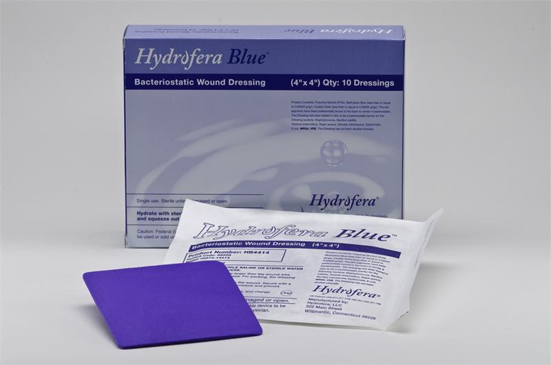 Hollister HB4414 Hydrofera Blue Bacteriostatic Foam Dressing - 4" x 4" woundcareshop Hollister HB4414 Hydrofera Blue Bacteriostatic Foam Dressing - 4" x 4" woundcareshop