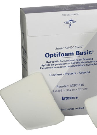 Medline MSC1145Z Optifoam Basic Non-Adhesive Dressing