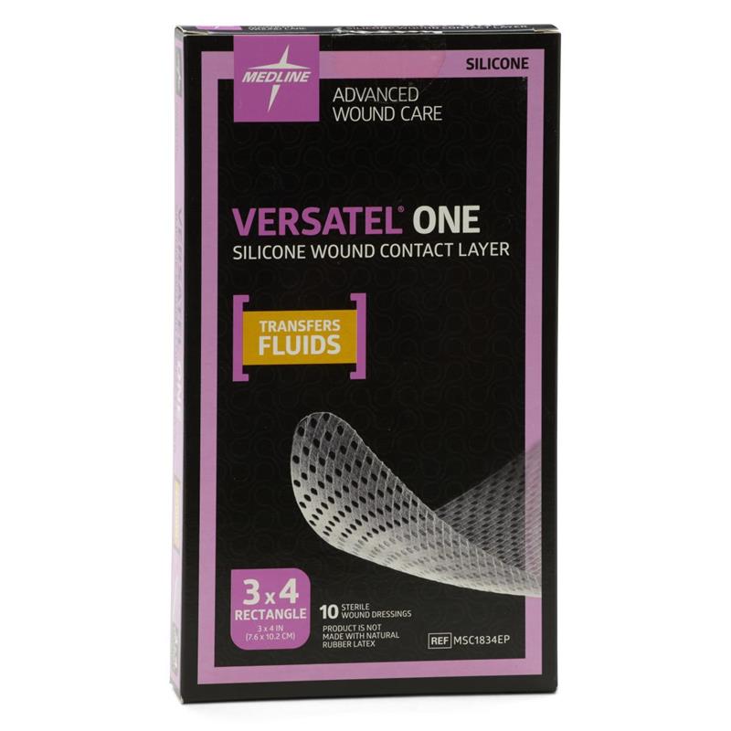Medline MSC1834EP Versatel One Silicone Wound Contact Layer