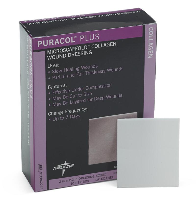 Medline MSC8622EPZ Puracol Plus Collagen Dressing