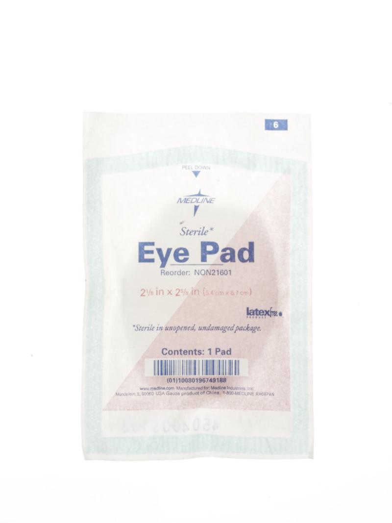 Medline NON21601 Oval gauze eye pad - 2(1/8) x 2(5/8), Sterile