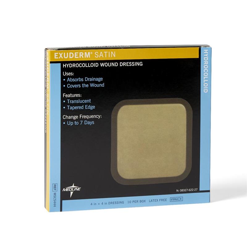 hydrocolloid wound dressing Medline MSC5444 Exuderm Satin Hydrocolloid Dressing