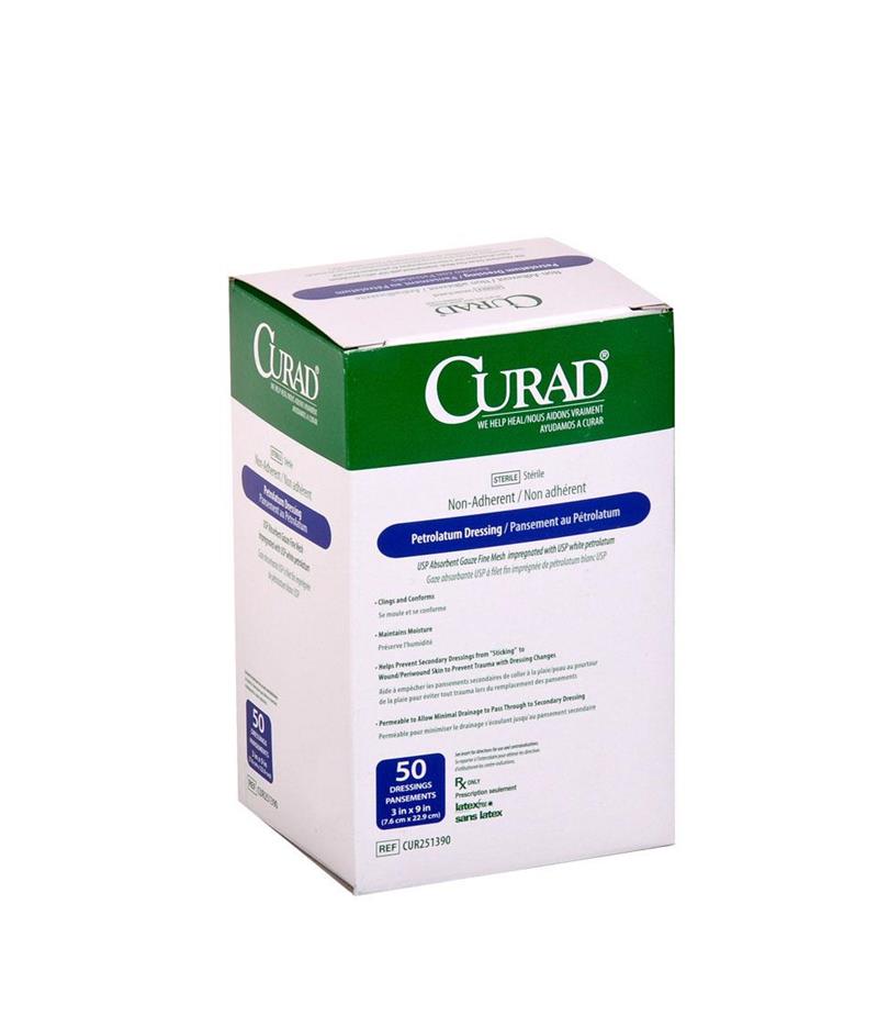curad oil emulsion dressing Covidien Curity Non-Adhering Dressing,3 x 8,Each,6113 What is petrolatum emulsion and what does it do CURAD Sterile Non-Adherent Oil Emulsion