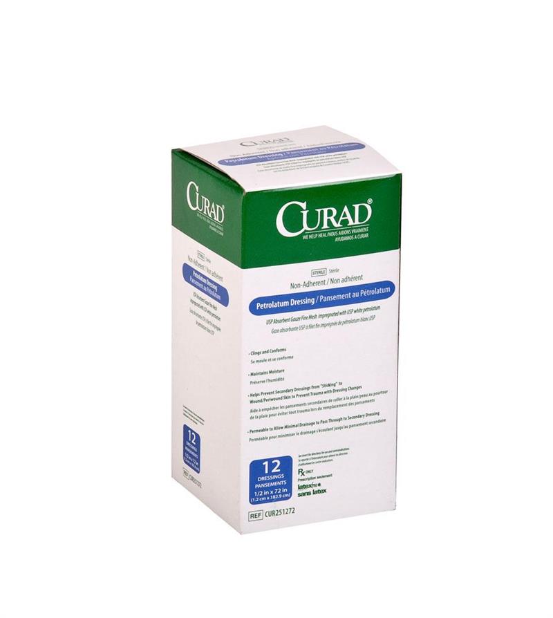fine mesh gauze dressing Medline NON251272 Curad Petrolatum Gauze Dressing