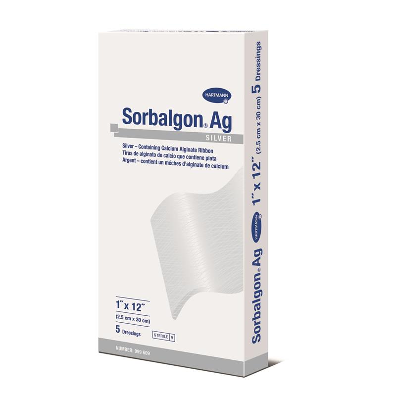 Hartmann 999609 Sorbalgon Ag Calcium Alginate Silver Dressing, 1 inch woundcareshop Hartmann 999609 Sorbalgon Ag Calcium Alginate Silver Dressing, 1 inch woundcareshop