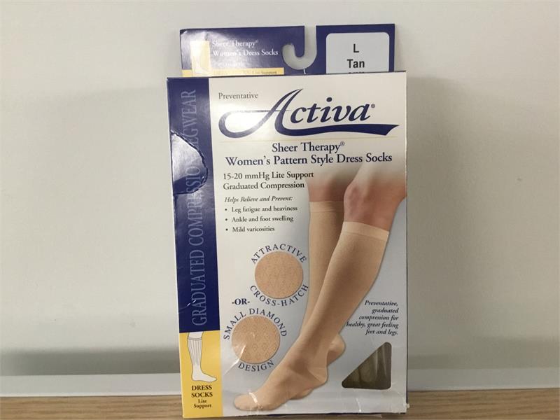 activa sheer therapy women's dress socks Amazon.com: Activa Women's Dress Trouser 15-20 mmHg Diamond Pattern Socks, Navy, Large : Clothing, Shoes & Jewelry